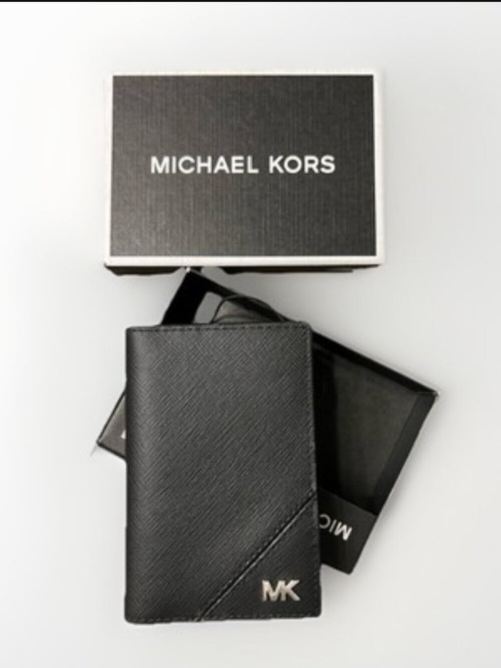 Michael Kors Black Jet Set Folding Card Case, New